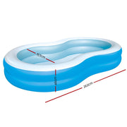 Bostin Life Bestway Inflatable Kids Pool Swimming Family Pools 2.62M X 1.57M 46Cm Dropshipzone