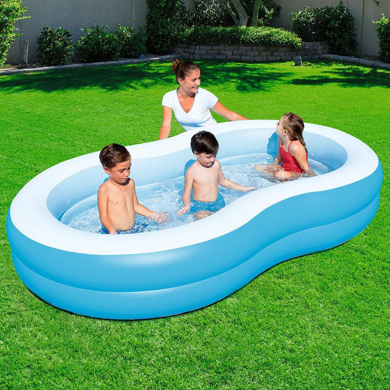 Bostin Life Bestway Inflatable Kids Pool Swimming Family Pools 2.62M X 1.57M 46Cm Dropshipzone