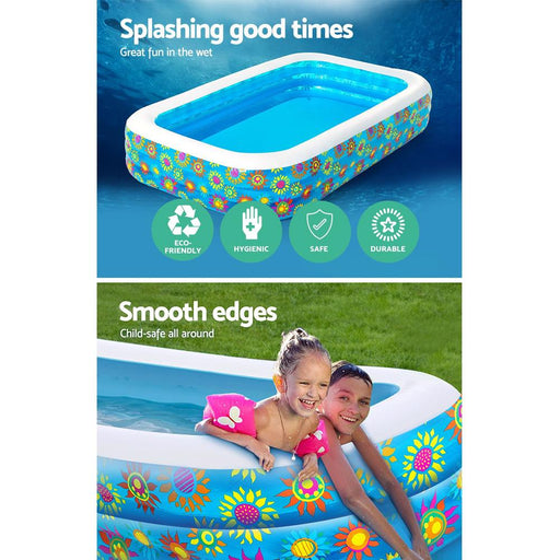 Bostin Life Bestway Inflatable Kids Play Pool Swimming Rectangular Family Pools Dropshipzone