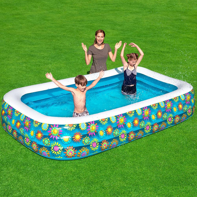 Bostin Life Bestway Inflatable Kids Play Pool Swimming Rectangular Family Pools Dropshipzone