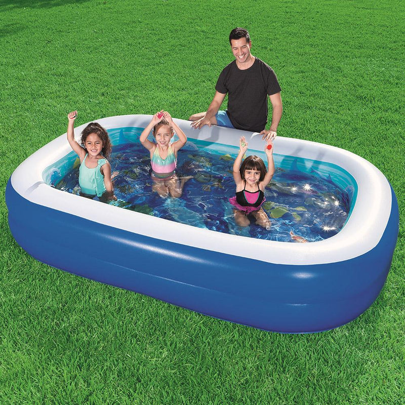 Bostin Life Bestway Inflatable Kids Pool Ground Play 3D Undersea Aquarium Outdoor Dropshipzone