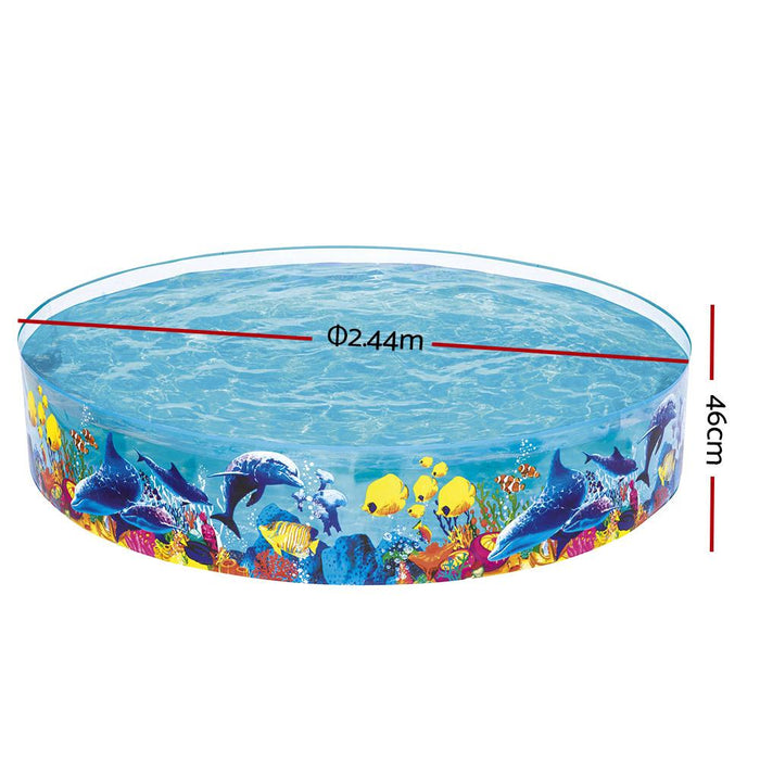 Bostin Life Bestway Swimming Pool Fun Odyssey Above Ground Kids Play Inflatable Round Pools