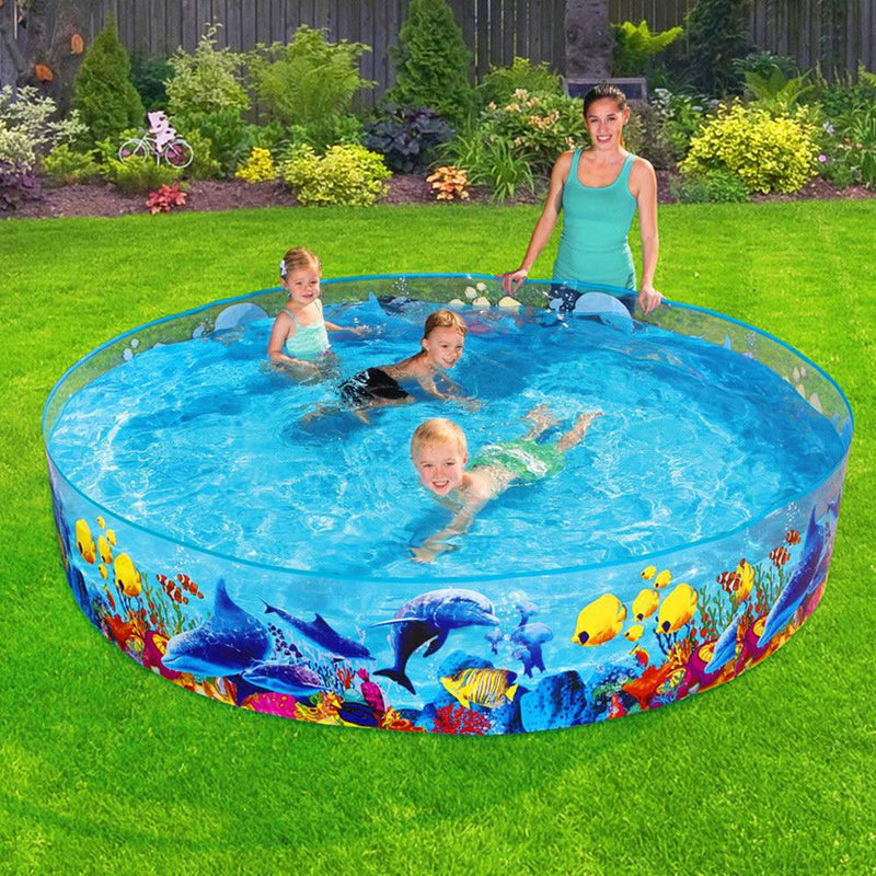 Bostin Life Bestway Swimming Pool Fun Odyssey Above Ground Kids Play Inflatable Round Pools