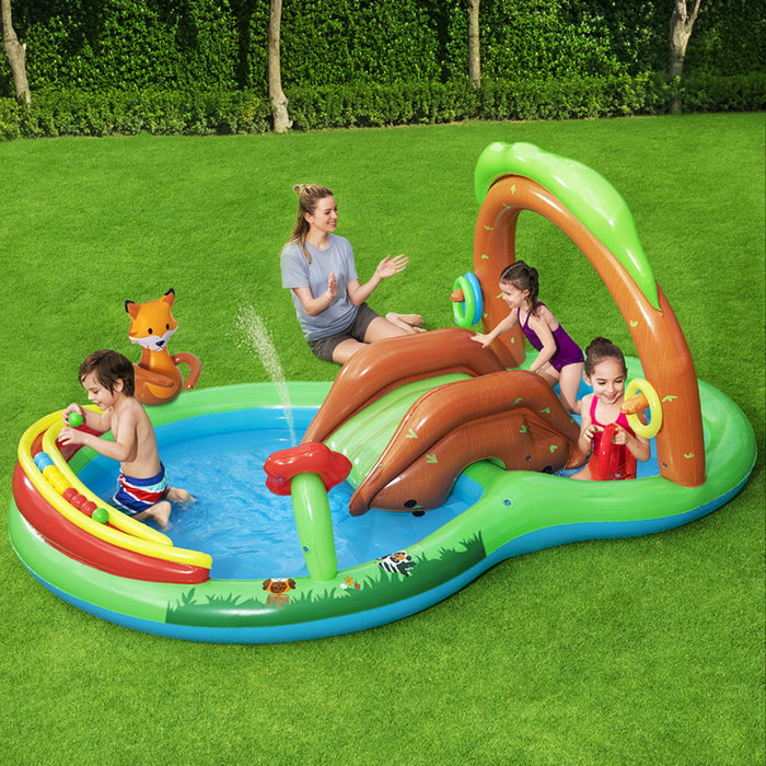 Above Ground Inflatable Kids Friendly Woods Play Swimming Pool