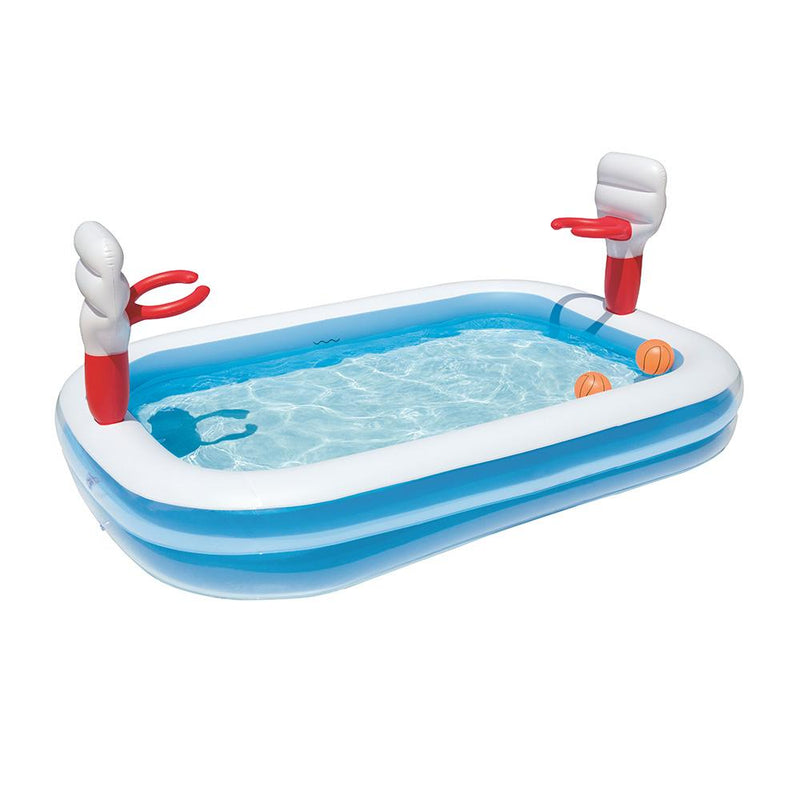 Bostin Life Bestway Inflatable Play Pool Kids Swimming Basketball Dropshipzone