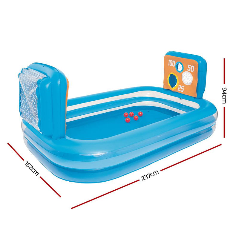 Bostin Life Bestway Inflatable Kids Pool Skill Shot Swimming Paddling Ball Pit Game Toy Dropshipzone