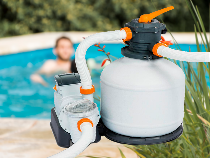 Bestway Sand Filter Above Ground Swimming Pool 3000Gph Pools Cleaning Pump Dropshipzone