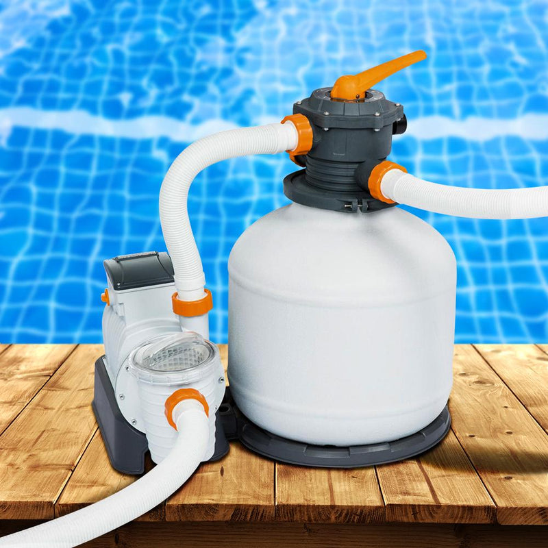 Bestway Sand Filter Above Ground Swimming Pool 3000Gph Pools Cleaning Pump Dropshipzone