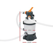 Bostin Life 530Gph Flowclear Sand Filter Swimming Above Ground Pool Cleaning Pump Dropshipzone