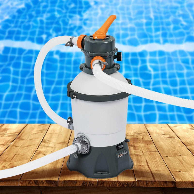 Bostin Life 530Gph Flowclear Sand Filter Swimming Above Ground Pool Cleaning Pump Dropshipzone