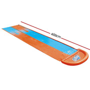 Bostin Life Bestway Inflatable Water Slip Slide Double Kids Splash Toy Outdoor Play 4.88M