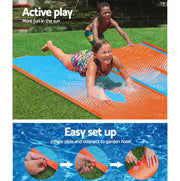Bostin Life Bestway Inflatable Water Slip Slide Double Kids Splash Toy Outdoor Play 4.88M