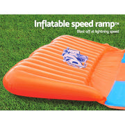 Bostin Life Bestway Triple Water Slip And Slide Kids Inflatable Splash Toy Outdoor 5.49M