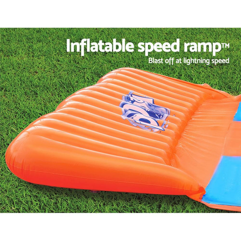 Bostin Life Bestway Triple Water Slip And Slide Kids Inflatable Splash Toy Outdoor 5.49M