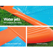 Bostin Life Bestway Triple Water Slip And Slide Kids Inflatable Splash Toy Outdoor 5.49M