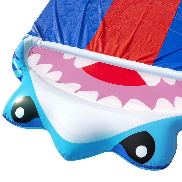 Kids Inflatable Shark Rides Inflatable Shark Triple Water Slip And Slide Kids Outdoor Toy - 4.88M ...
