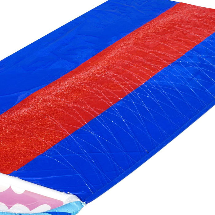 Inflatable Shark Triple Water Slip And Slide Kids Outdoor Toy - 4.88M