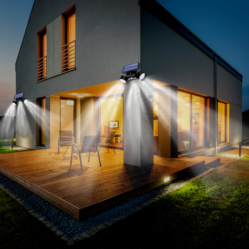 Bostin Life PIR Motion Sensor Solar Powered Waterproof White LED Lights