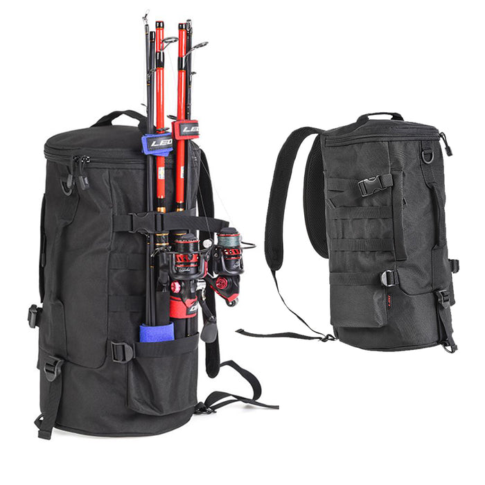 Cylinder Fishing Bag Rod Storage Backpack