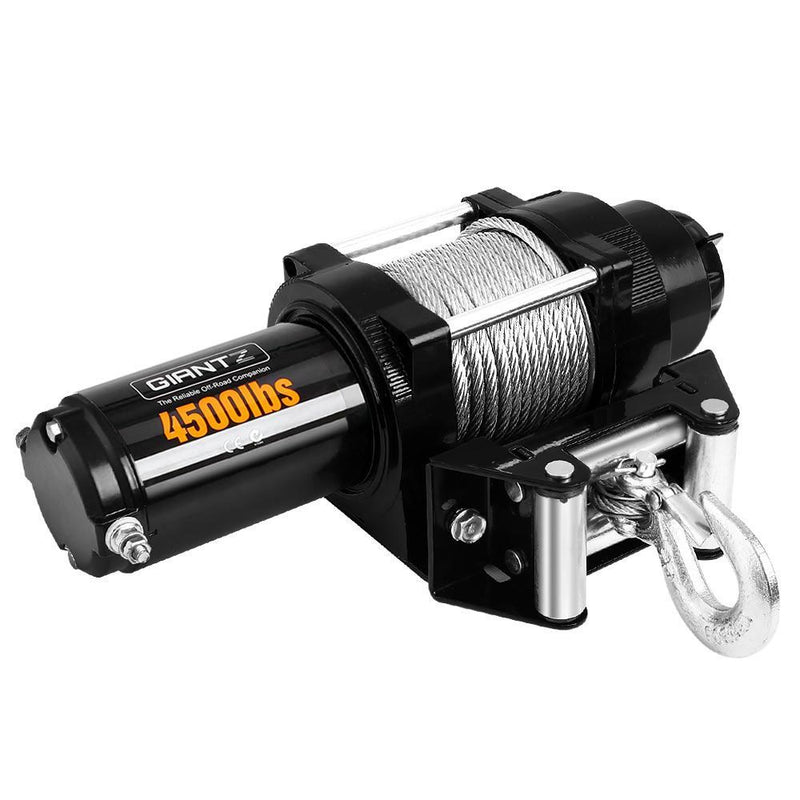 Wireless 12V 4000LBS/1812KG Electric Winch With Steel Cable for 4WD ATV Boat