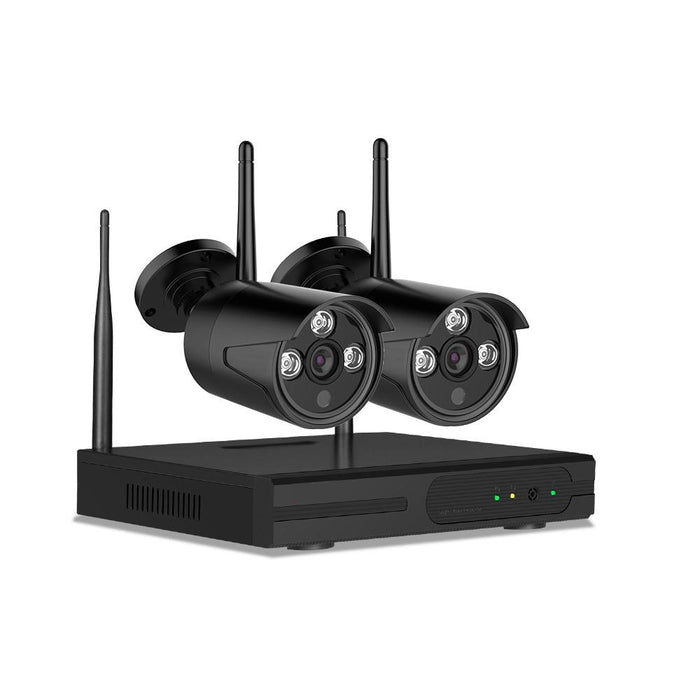Wireless Security Camera and 1080P 4CH NVR System with 2 Cameras