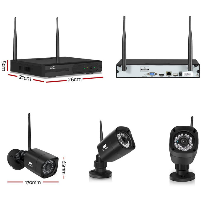 Bostin Life Ul-Tech 1080P 8Ch Nvr Wireless 4 Security Cameras Set Audio & Video > Cctv