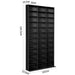 Bostin Life Adjustable Book Storage Shelf Rack Unit - Black Furniture > Living Room