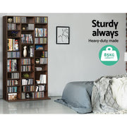 Bostin Life Adjustable Book Storage Shelf Rack Unit - Expresso Furniture > Living Room