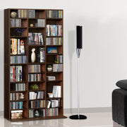 Bostin Life Adjustable Book Storage Shelf Rack Unit - Expresso Furniture > Living Room
