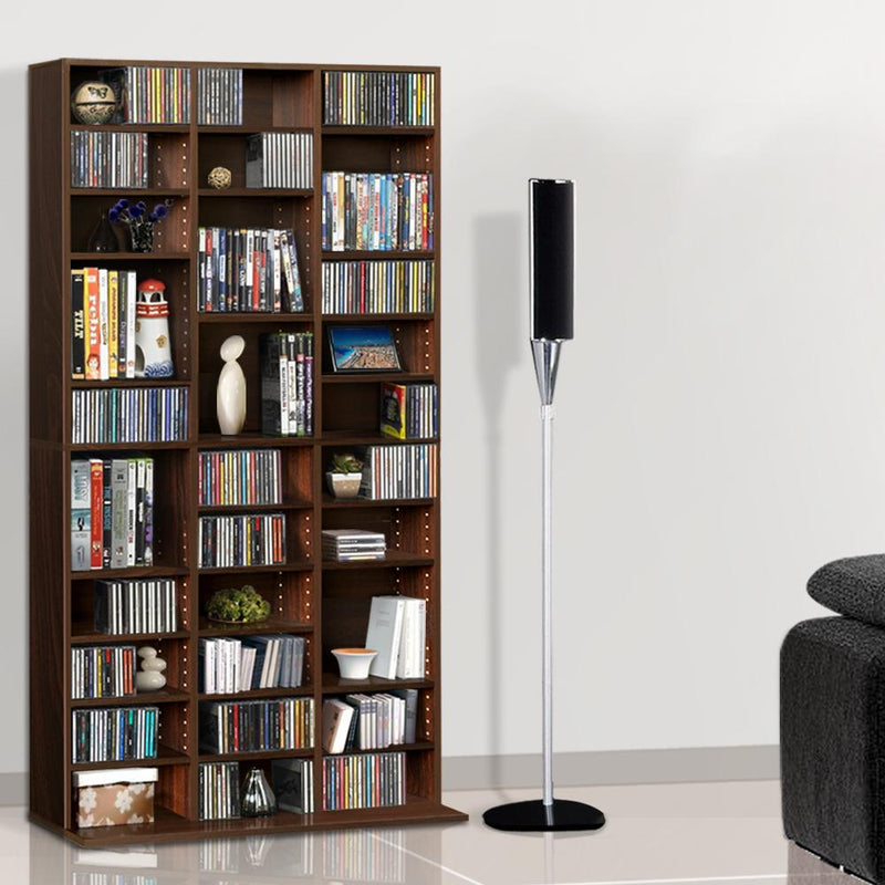 Bostin Life Adjustable Book Storage Shelf Rack Unit - Expresso Furniture > Living Room
