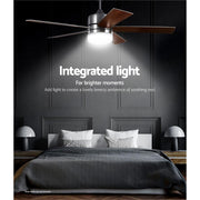 Bostin Life Devanti 52 Ceiling Fan W/light Wall Control 2-Sided Blades Dropshipzone