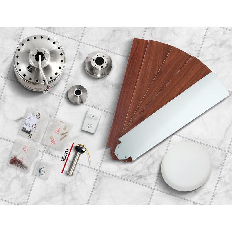 Bostin Life Devanti 52 Ceiling Fan W/light Wall Control 2-Sided Blades Dropshipzone