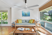 Bostin Life Devanti 52 Inch 1300Mm Ceiling Fan Wall Control 4 Wooden Blades Cooling Fans White