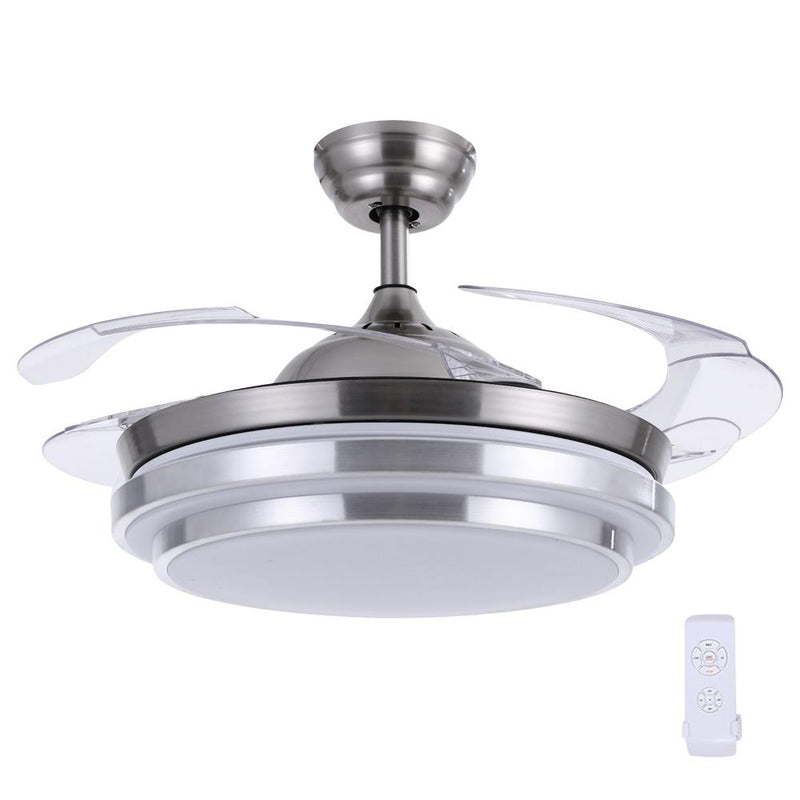 Bostin Life Retractable Blade Modern 42 Ceiling Fan Light With Remote Control Dropshipzone