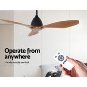 Bostin Life 48 Dc Motor Ceiling Fan With Remote 8H Timer Reverse Mode 5 Speeds Natural Dropshipzone