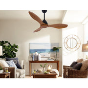 Bostin Life 48 Dc Motor Ceiling Fan With Remote 8H Timer Reverse Mode 5 Speeds Natural Dropshipzone