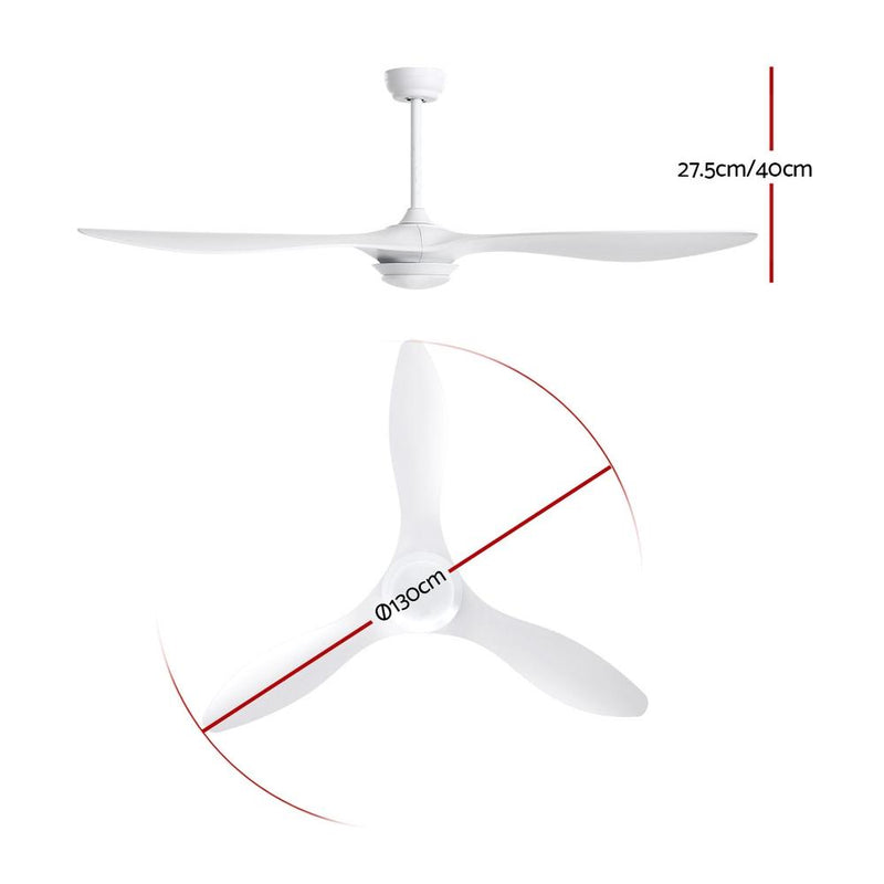 Bostin Life Devanti 52 Ceiling Fan With Light Remote Dc Motor 3 Blades 1300Mm Dropshipzone
