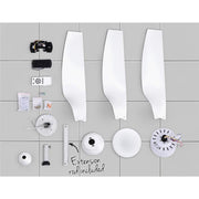 Bostin Life Devanti 52 Ceiling Fan With Led Light Dc Motor Remote Control 1300Mm White Dropshipzone
