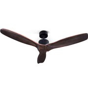 Bostin Life Devanti 52 Ceiling Fan With Remote Control Fans 3 Wooden Blades Timer 1300Mm