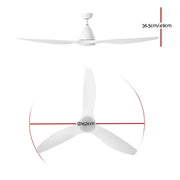 Bostin Life Devanti 64 Dc Motor Ceiling Fan With Light Led Remote Control Fans 3 Blades Dropshipzone