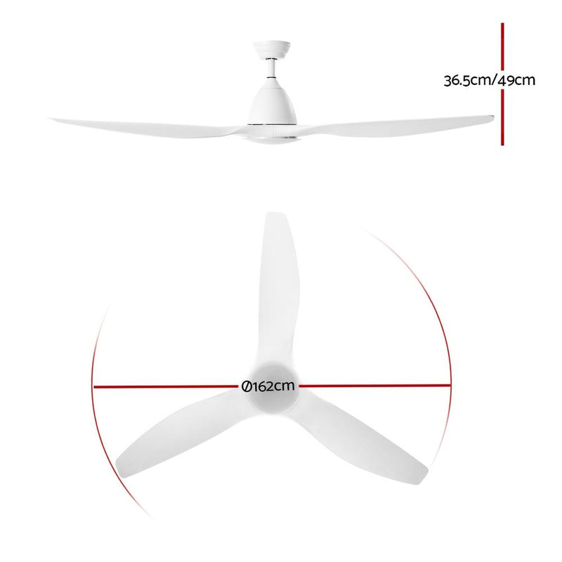 Bostin Life Devanti 64 Dc Motor Ceiling Fan With Light Led Remote Control Fans 3 Blades Dropshipzone