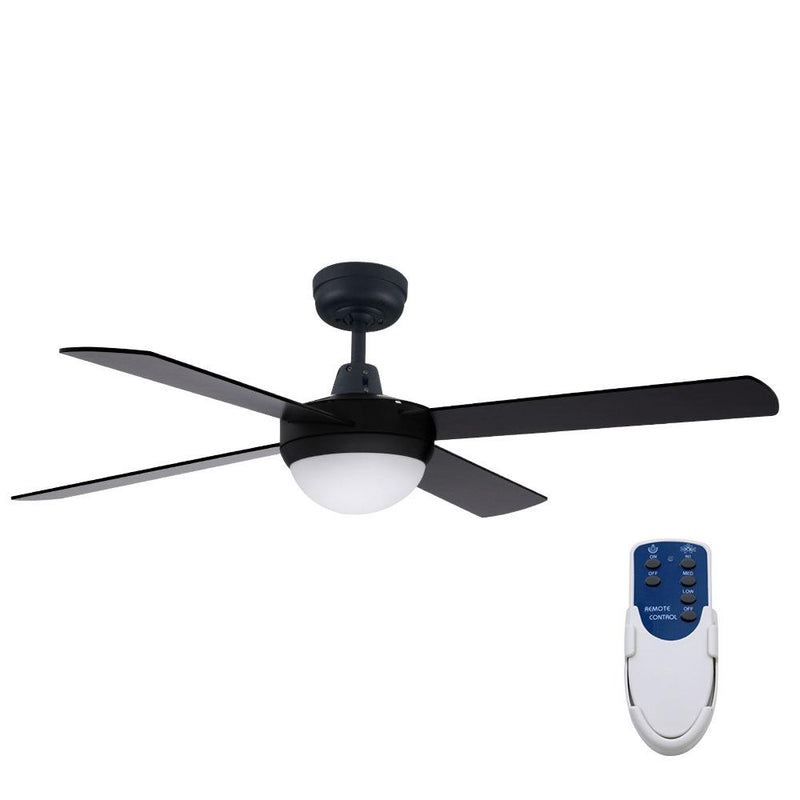 Bostin Life Devanti 52 Ceiling Fan With Light - Black Dropshipzone