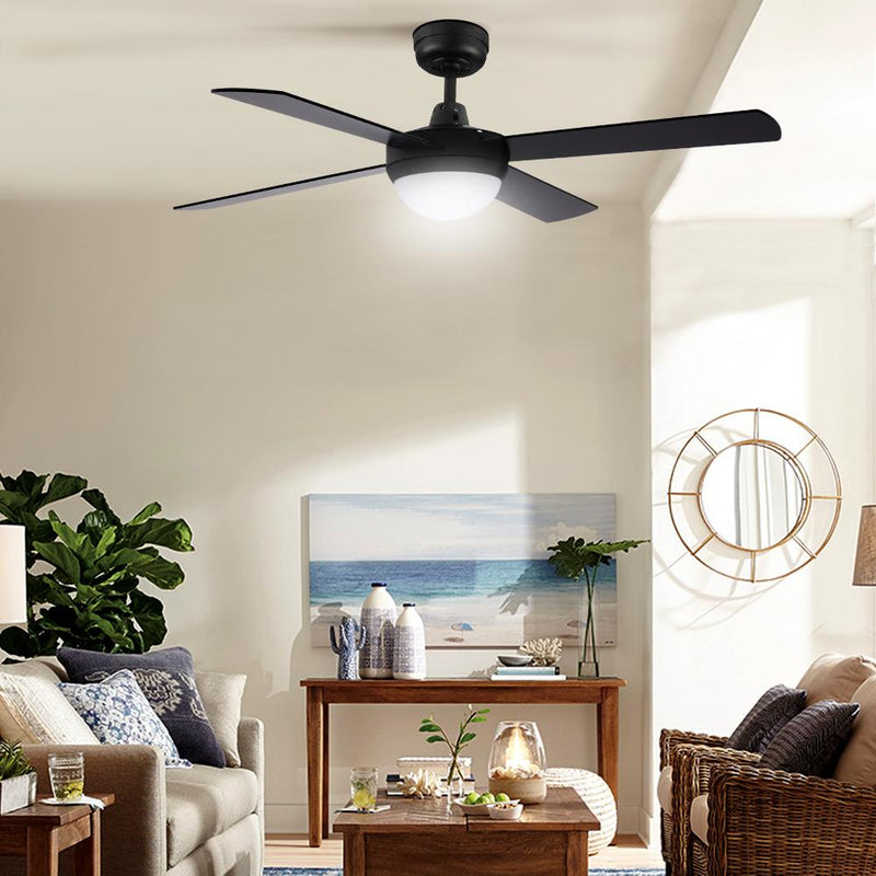 Bostin Life Devanti 52 Ceiling Fan With Light - Black Dropshipzone