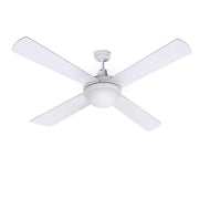 Devanti 52 Ceiling Fan With Light - White Dropshipzone