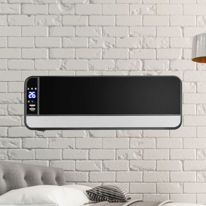 Wall Mounted 2000W Panel Heater - Black