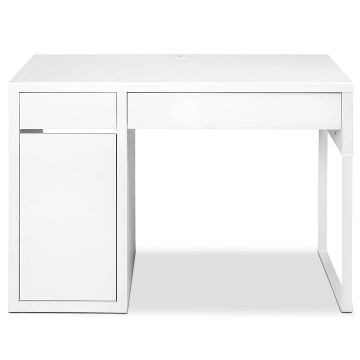 Bostin Life Metal Desk With Storage Cabinets - White Dropshipzone