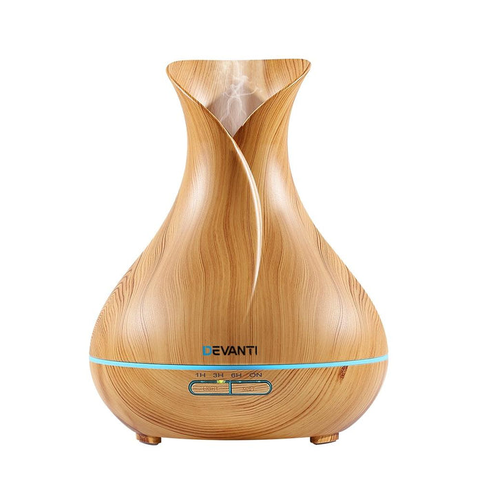 Bostin Life Devanti 400Ml 4 In 1 Aroma Diffuser Remote Control - Light Wood Appliances > Diffusers &