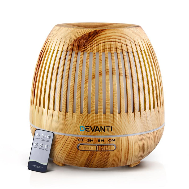 Bostin Life Devanti Aromatherapy Diffuser Aroma Essential Oils Air Humidifier Led Light 400Ml
