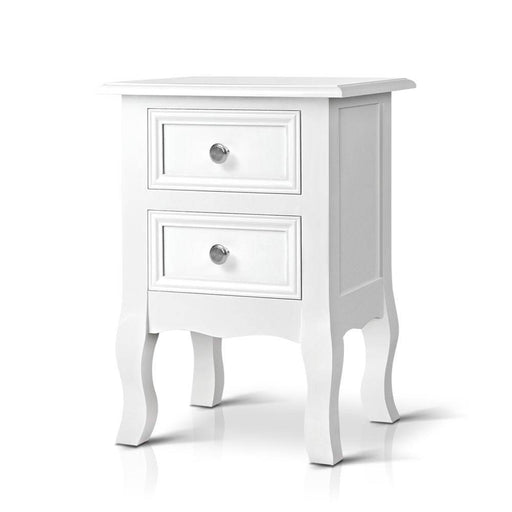 Bostin Life Artiss Bedside Tables Drawers Side Table French Storage Cabinet Nightstand Lamp