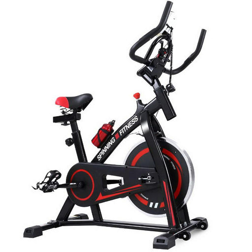 Bostin Life Spin Exercise Home Workout Flywheel Fitness Gym Bike With Bonus Phone Holder Sports &